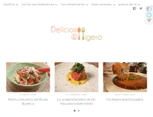 Tablet Screenshot of deliciosoyligero.com
